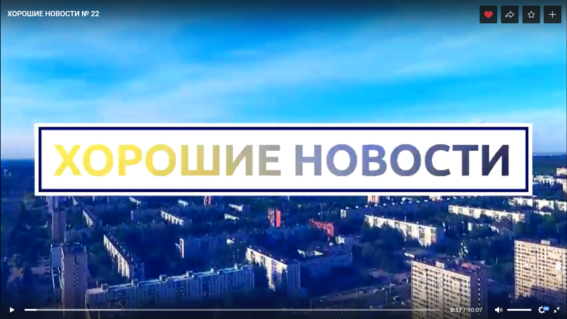 Выпуск хороших новостей № 94 Выпуск хороших новостей № 94